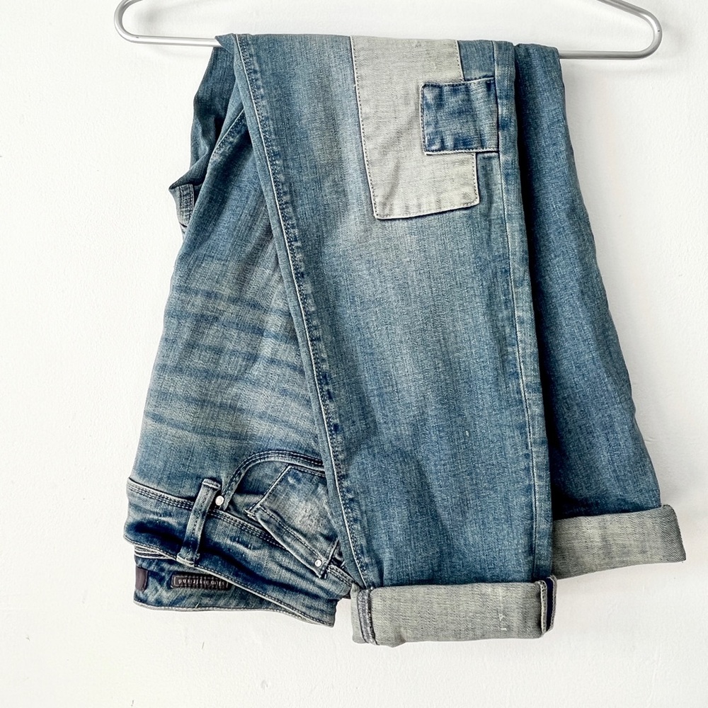 The Limited Slim Boyfriend Jeans Patchwork Distressed Style Size 4 Regular